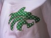 Wolf polka dot distressed applique